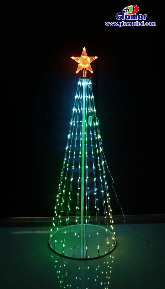 Uzaktan kumandalı RGB LED Peri Noel Ağacı Işıkları Yüksek IP44 Parlaklık Yumuşak SMD İç Mekan Tedarikçisi ve Üreticileri | GLAMOR 12