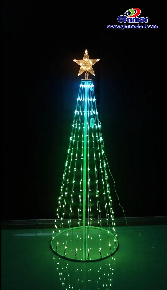 Uzaktan kumandalı RGB LED Peri Noel Ağacı Işıkları Yüksek IP44 Parlaklık Yumuşak SMD İç Mekan Tedarikçisi ve Üreticileri | GLAMOR 9