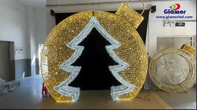 LED Christmas Ball Tree Walk Through Motif Lights 2