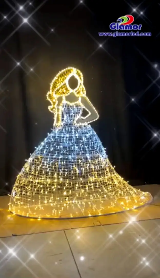 Selfie Woman IP65 vattentät modell RGB LED-motivlampor för juldekoration Leverantör och tillverkare | GLAMOR 1