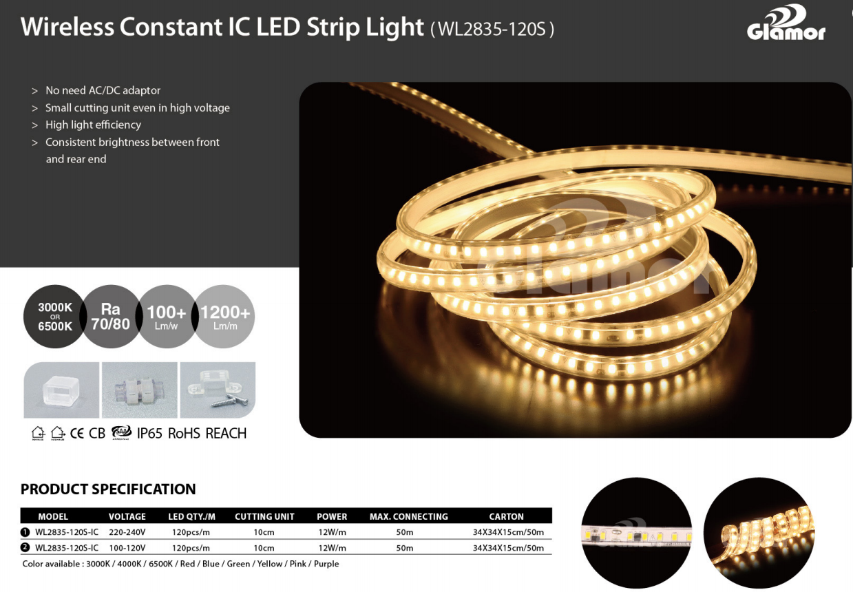 Draadlose LED-strookligte Hoë Lumen Draadlose strookligte Groothandel 8