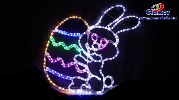 万圣节兔子和鸡蛋 IP65 防水 LED 图案灯，用于圣诞装饰供应商和制造商 | GLAMOR 3