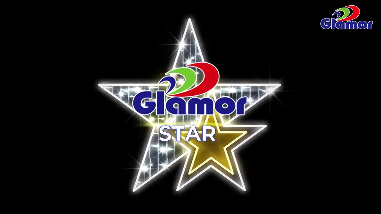 Glamour-ის მბზინავი ვარსკვლავის მოტივის სანათი / GLAMOR Lighting 2