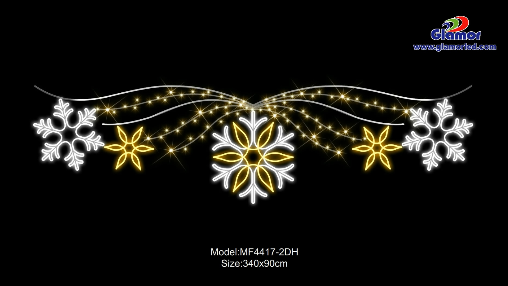 ਚੇਜ਼ਿੰਗ ਇਫੈਕਟ ਦੇ ਨਾਲ LED ਮੋਟਿਫ ਲਾਈਟ-MF4417 2