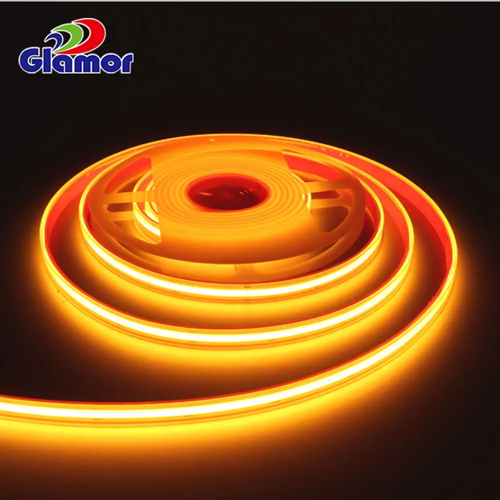 ភ្លើងឆ្នូត COB ខាងក្រៅ 24V 12V ពណ៌ខៀវ ក្រហម បៃតង ស ពណ៌ស កក់ក្តៅ ក្រុមហ៊ុន IP68 - GLAMOUR 1