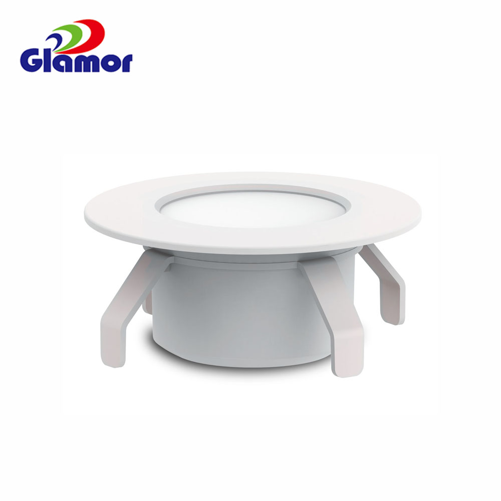 LED-plafona malsuprenlumilo malheligebla enmetebla malantaŭa lumo por la serio Junction BOX FIT | GLAMOR 2