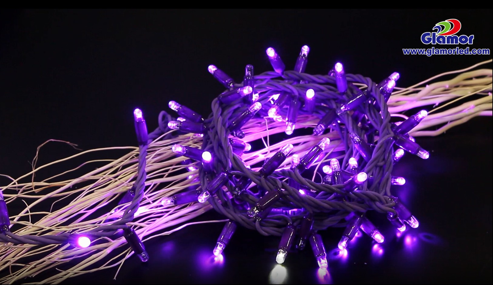 Lampu senar kabel karet ungu paling apik karo perusahaan twinkle - GLAMOR 2