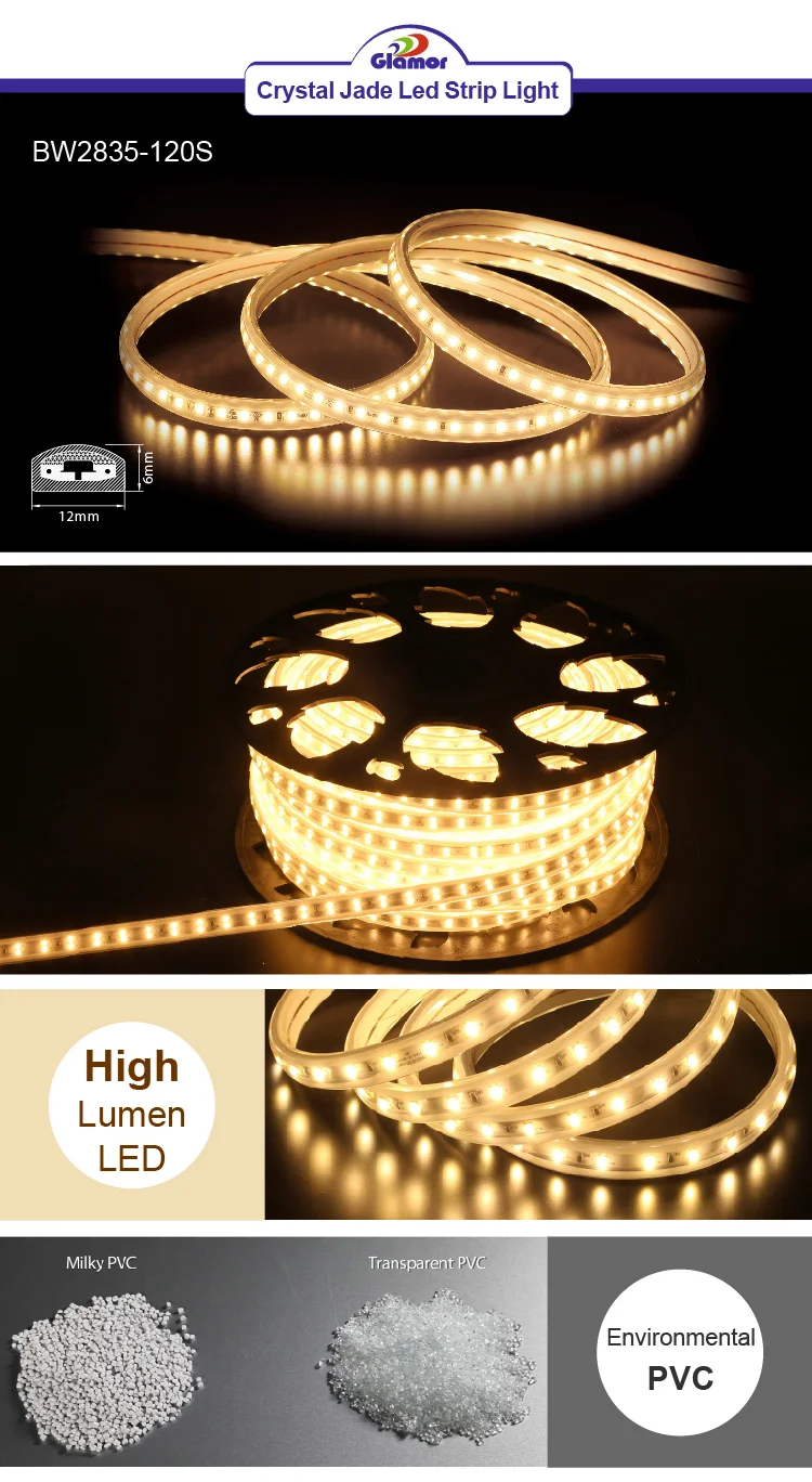  Kristal Yeşim Kısılabilir LED Şerit Işıkları Kesilebilir LED Şerit Işığı ve Özel LED Şerit Işıkları İç ve Dış Mekanlar için Mevcuttur