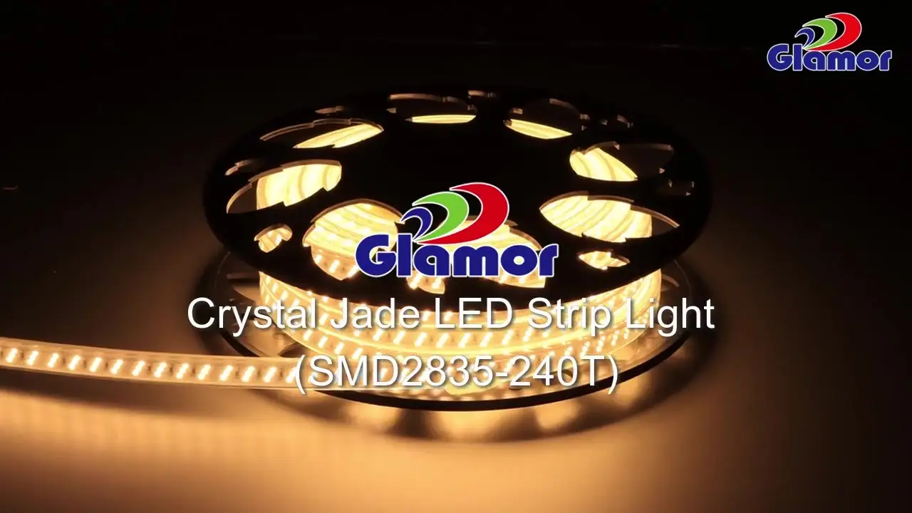 LED-strookligvervaardigers 50m drievoudige lyn 230V 110V 240 leds Patent Professionele reghoekige tipe nuwe Crystal Jade 1