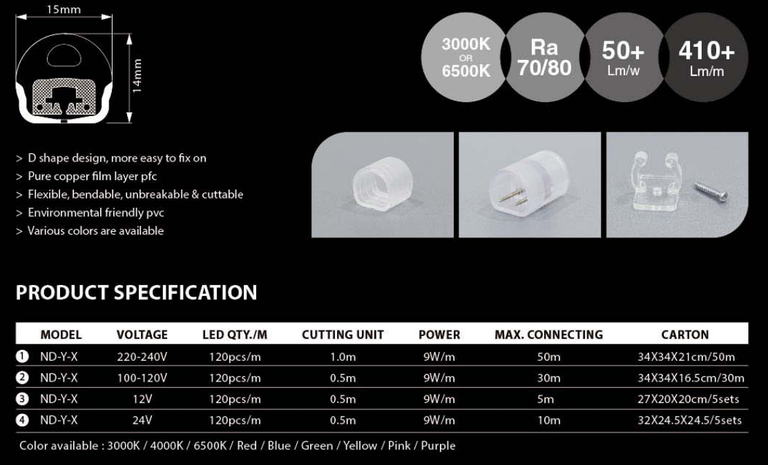 Yüksek Kaliteli D Şeklinde Tasarım Enerji Tasarruflu LED Neon Flex Toptan-GLAMOR OPTOELECTRONICS TECHNOLOGY CO.,LTD. 2