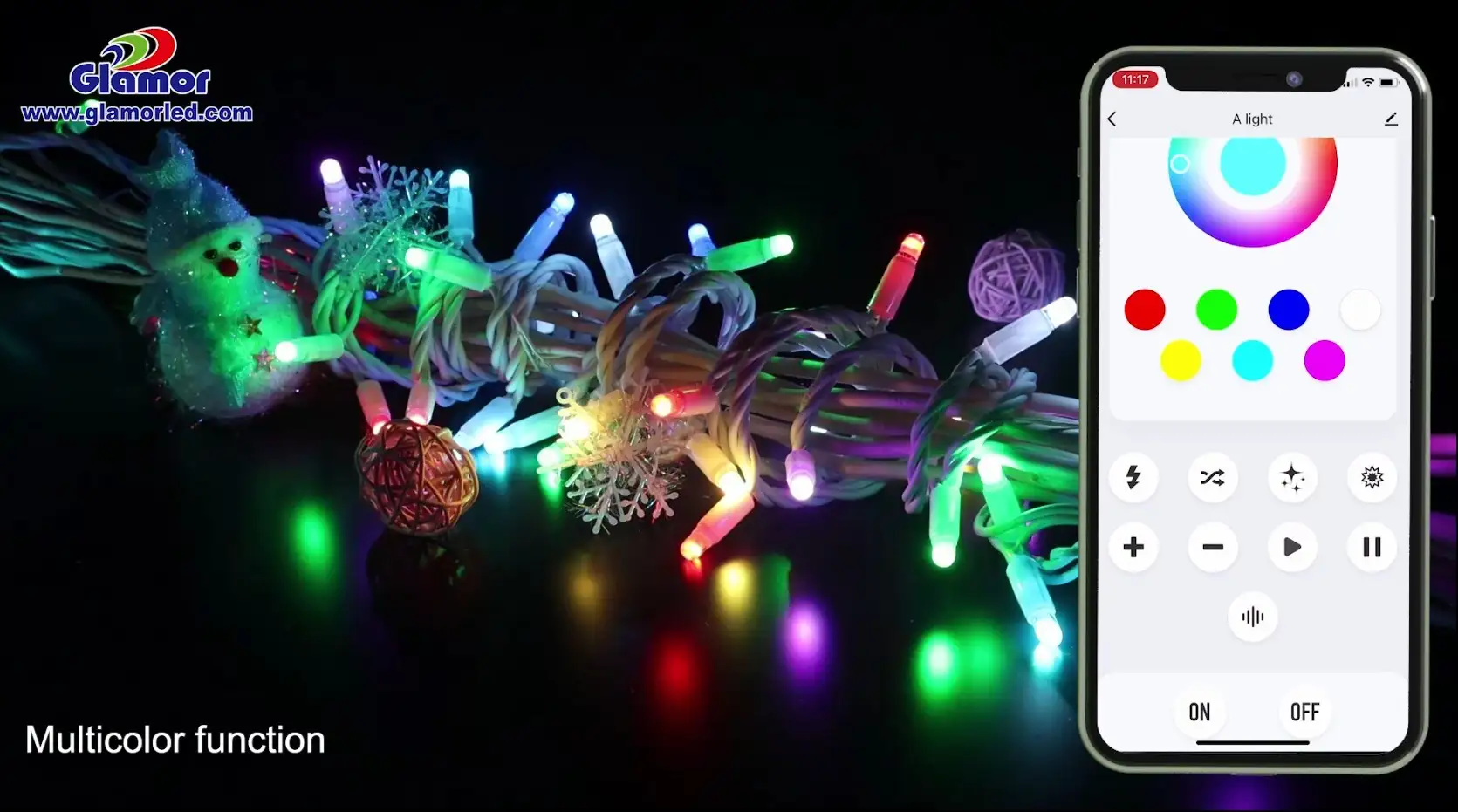 Ny Julslinga Ljusslinga Vattentät Smart LED RGB Ljusslinga Ljusslinga 1