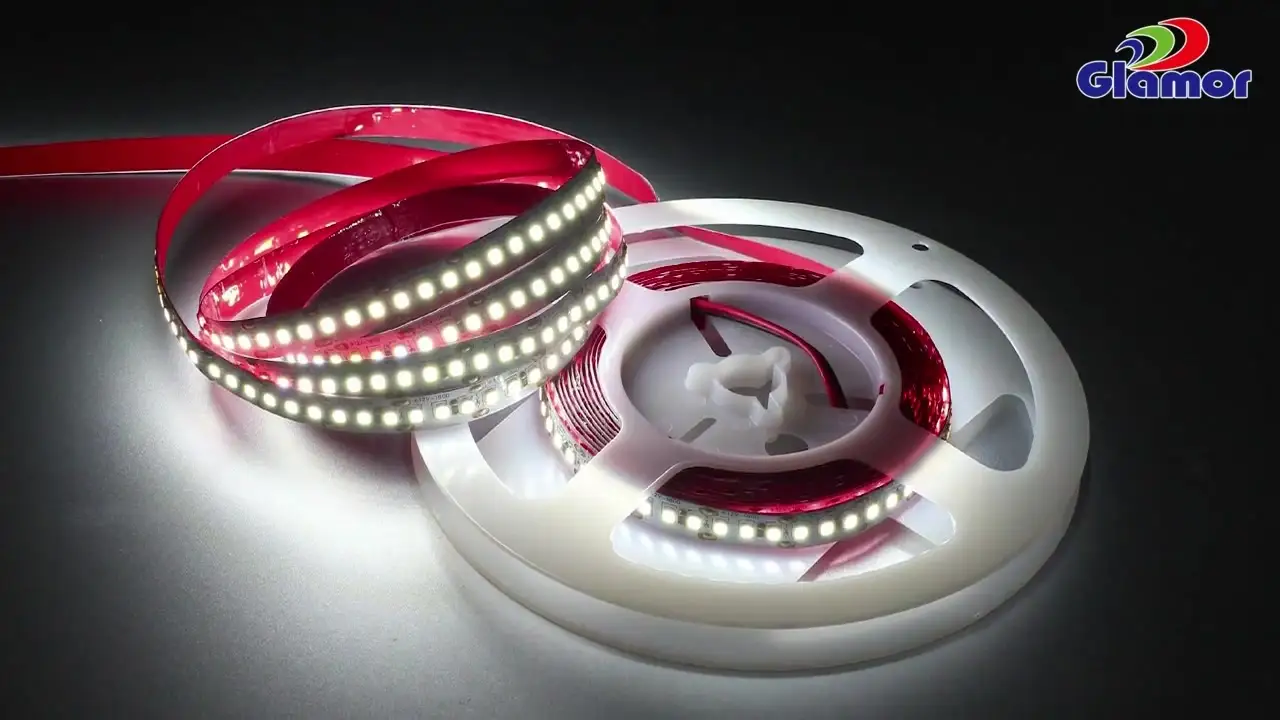 කර්මාන්තශාලා සැපයුම 12V 24V 180leds/m LED ටේප් තීරු ආලෝකය (SMD2835-180S-NK-W)-GLAMOR OPTOELECTRONICS TECHNOLOGY CO.,LTD. 1