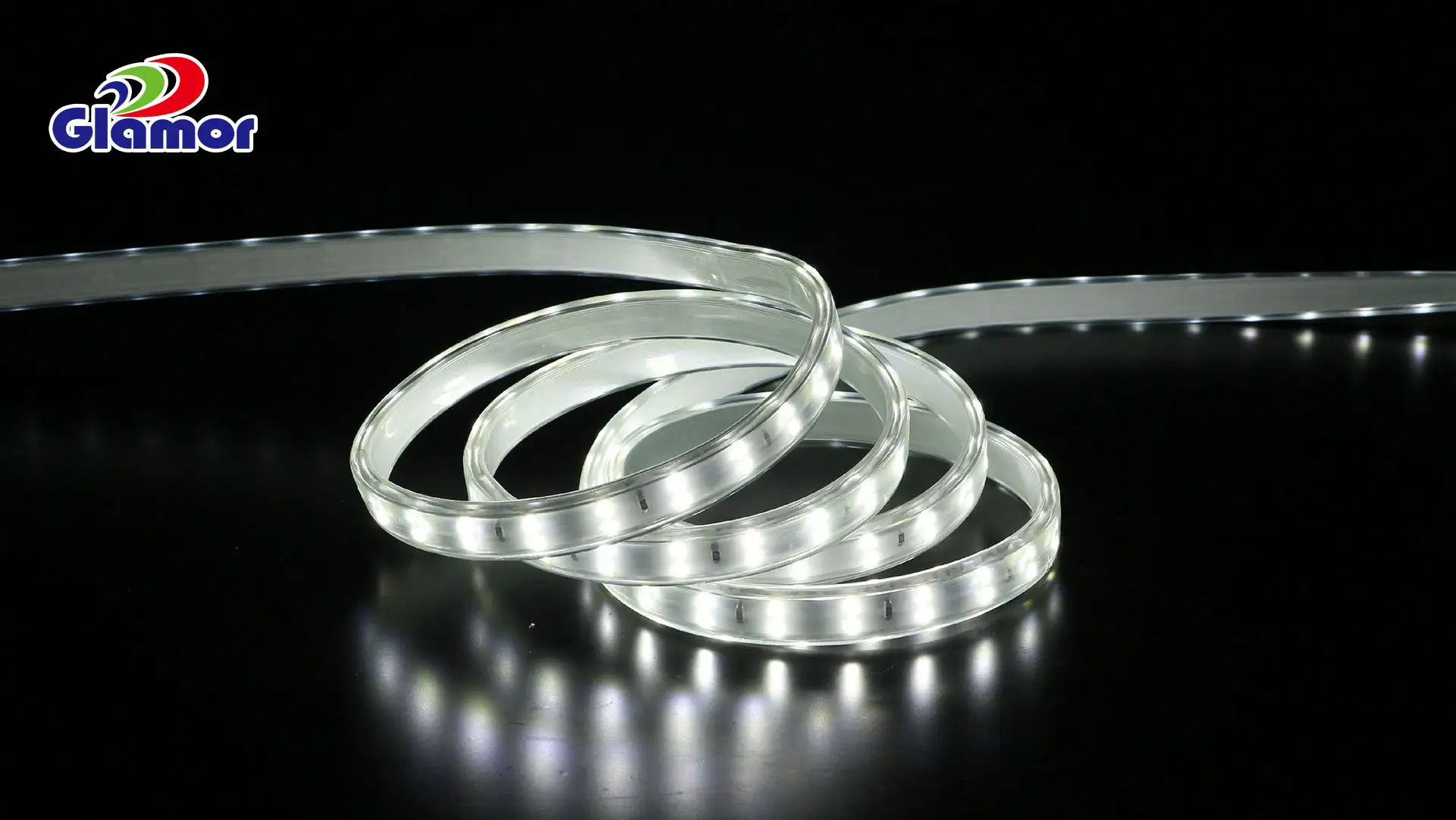 Tira de luces LED sen fíos SMD2835 50 m IP65 220 V 230 V 120 V 110 V 120 LED de dobre liña WL2835-120D-W fabricantes-Glamour 1