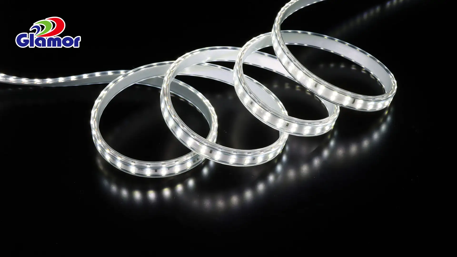 Shirit LED pa tel me dy linja IP65 180LED 220V 230V i bardhë (WL2835-180D-W) Furnizues Profesional - GLAMOR 1
