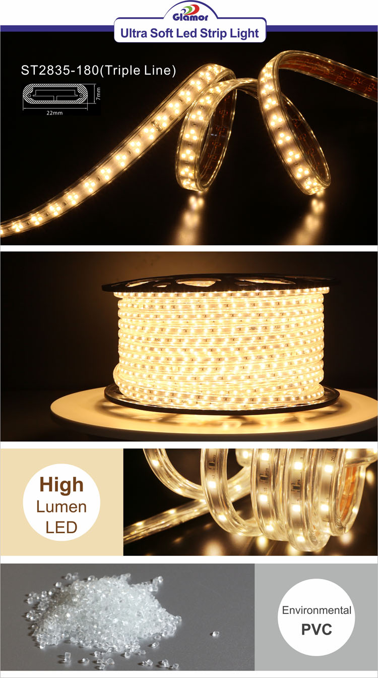 சிறந்த அல்ட்ரா சாஃப்ட் LED ஸ்ட்ரிப் லைட் (ST2835-180T) தொழிற்சாலை விலை-கவர்ச்சி 3