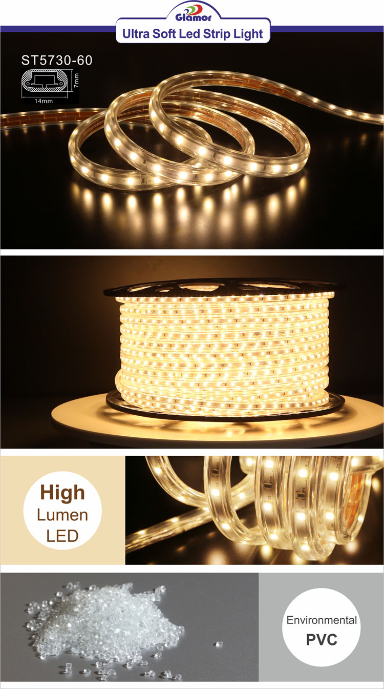 சீனாவிலிருந்து தனிப்பயனாக்கப்பட்ட அல்ட்ரா மென்மையான LED ஸ்ட்ரிப் லைட் (ST5730-60S) உற்பத்தியாளர்கள்| கவர்ச்சி 3
