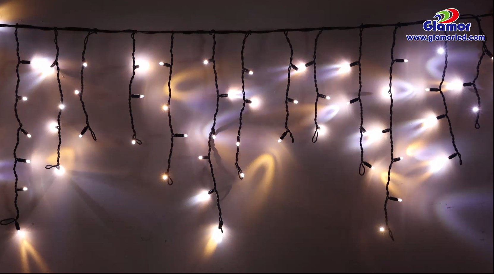 GLAMOR Προσαρμοσμένα Διχρωμα Φωτάκια σε σχήμα Παγοκρύσταλλου - Χριστουγεννιάτικα Φώτα Ουράνιου Τόξου 4