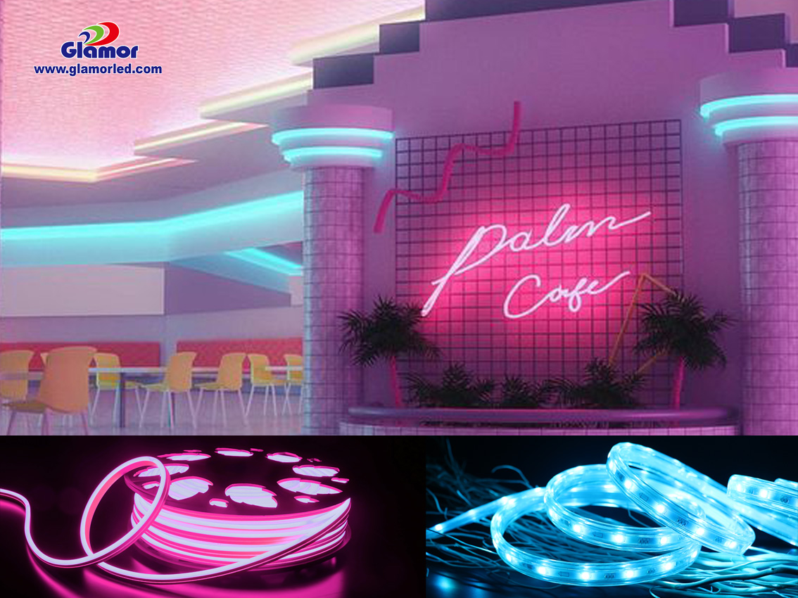 RGB RGBW RGBWW harici veya dahili LED şerit ışıklarının örnekleri Tedarikçi ve üreticiler | GLAMOR 5