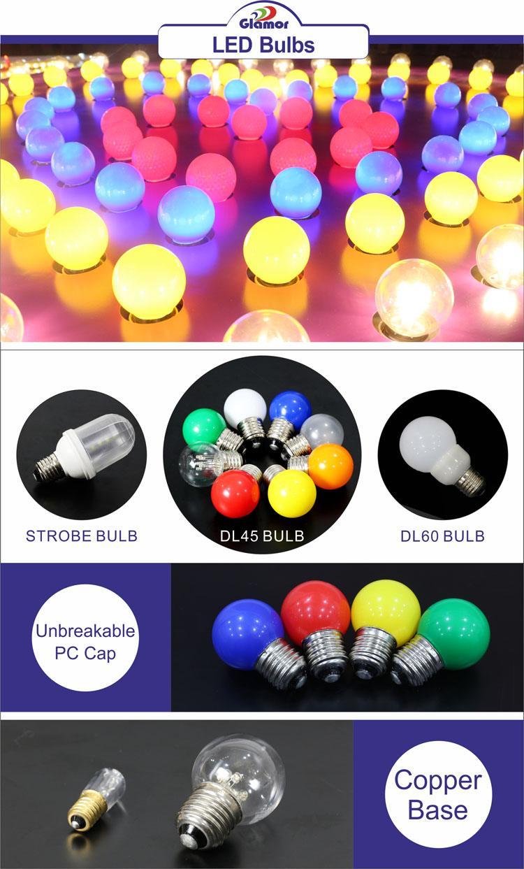 En İyi Toptan E27 DL45 DL60 LED Ampuller Dekorasyon Işıkları GLAMOR Üreticileri Çin Fabrika Fiyatı - GLAMOR 2