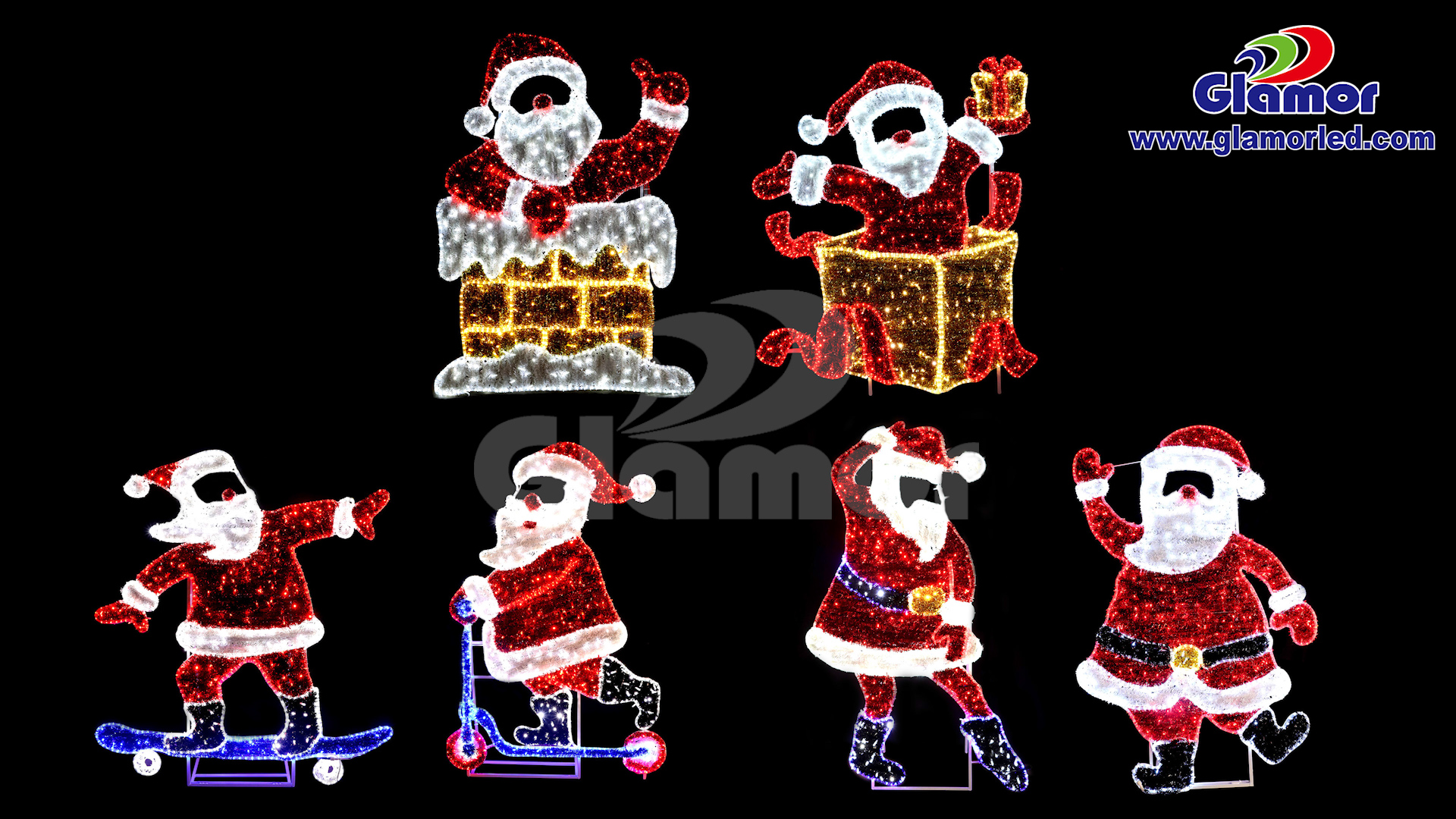  Glamour LED yekushongedza Kisimusi Chiedza