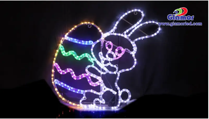 I-Easter Bunny Motif ukukhanya//Ukukhanyiswa kobukhazikhazi 1