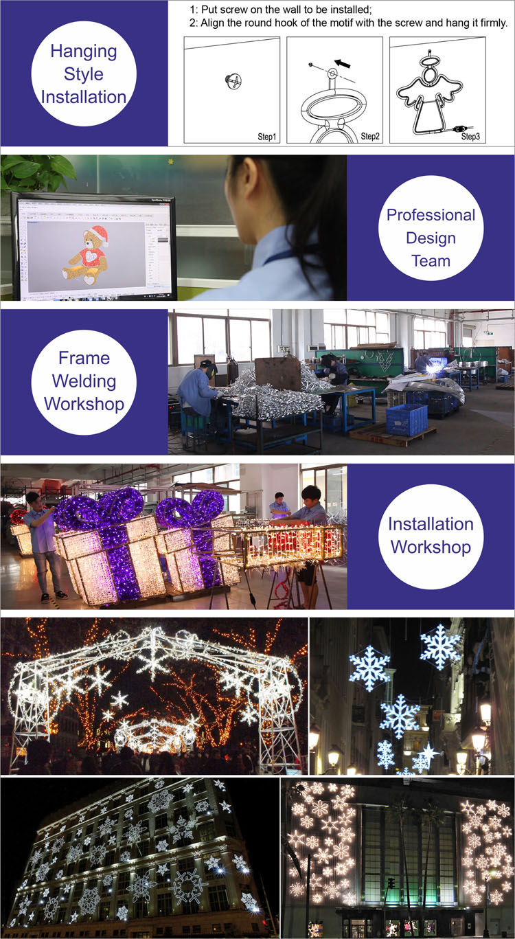 IP65 ფიფქის დიზაინის LED მოტივის სანათი გარე დეკორაციისთვის | მიმწოდებელი და მწარმოებლები | GLAMOR 3