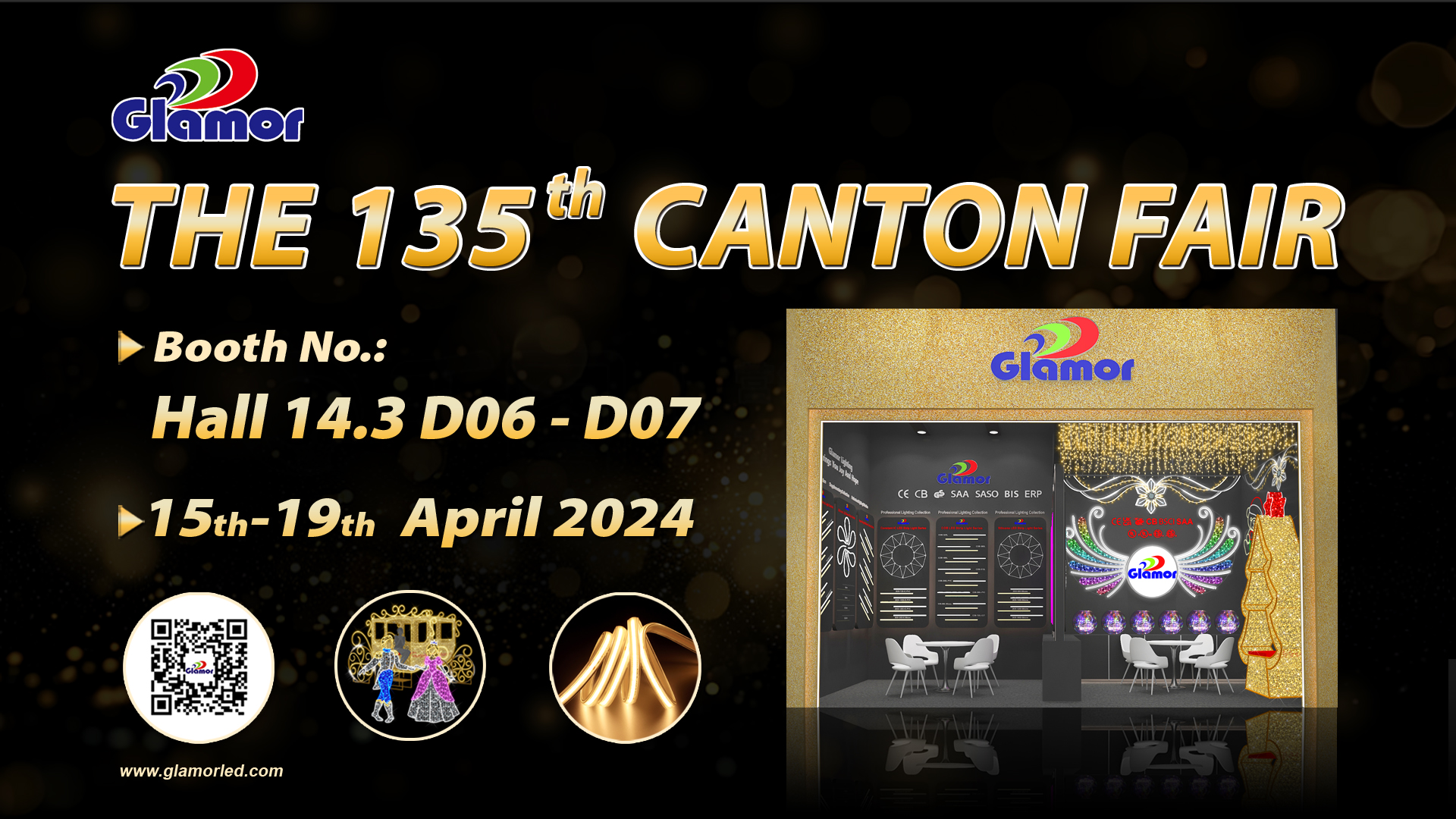  Jumla The 135th CANTON FAIR 2024 | GLAMOR BOOTH NO: ZAUREN 14.3 D06-D07 tare da farashi mai kyau - GLAMOR 