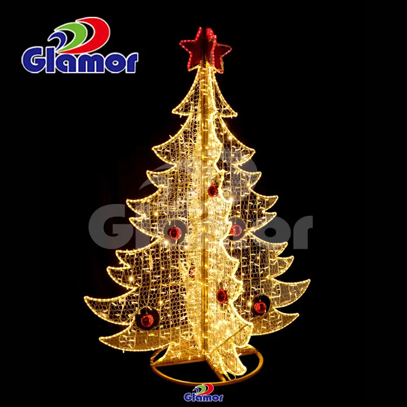 3D Christmas Tree Color Changing Lights - Customizable Designs & Certificates 1