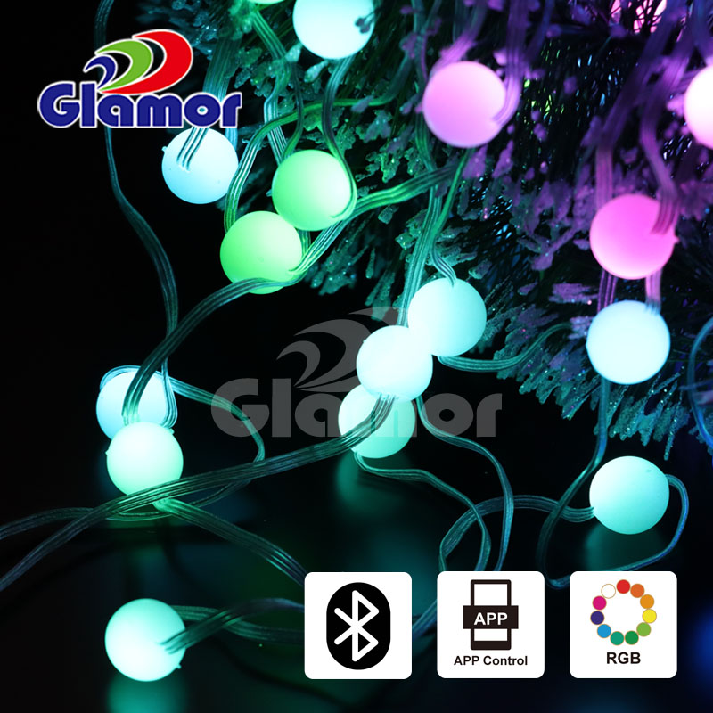 APP atharrachail RGB agus smachd iomallach airson solais sìthiche craobh Nollaige LED airson cleachdadh a-staigh, neach-dèanamh solais slabhraidh | Glamour 10