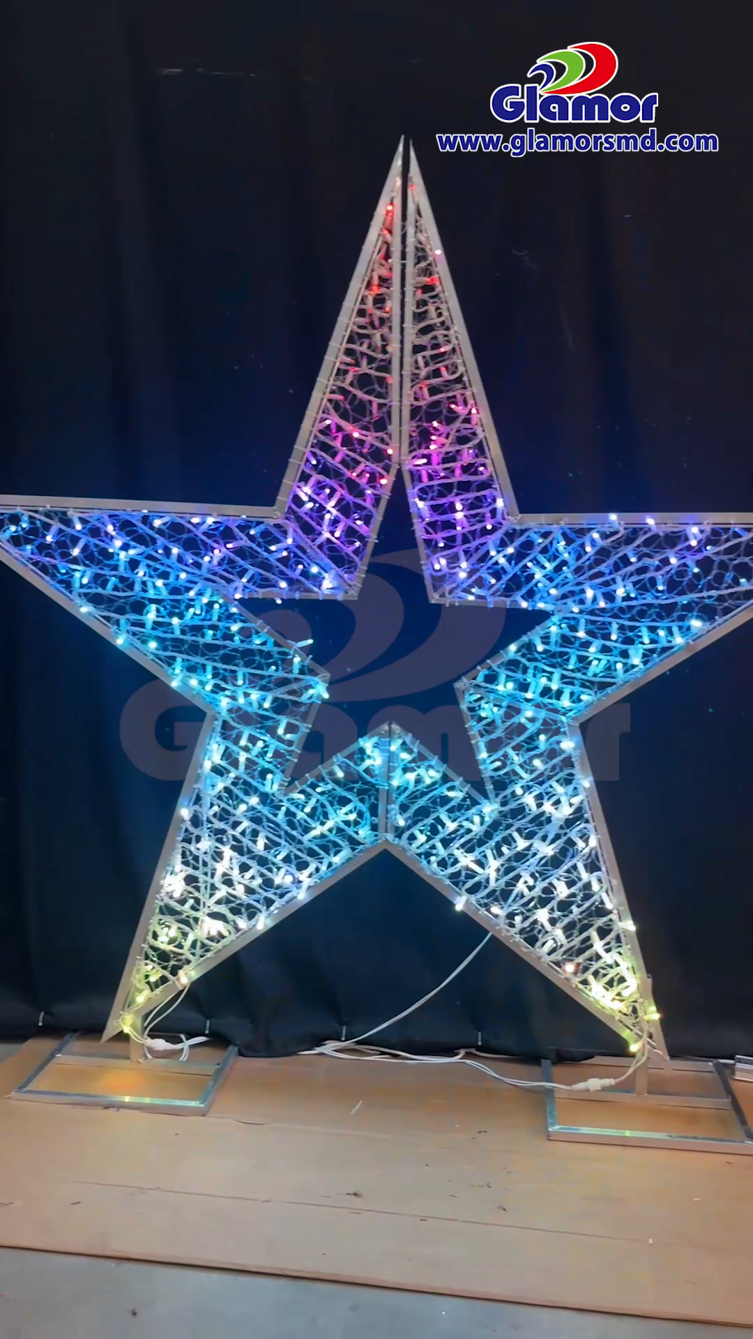 3D RGB ରଙ୍ଗ ପରିବର୍ତ୍ତନ ତାରା ମୋଟିଫ୍ ଟ୍ୱିଙ୍କଲ୍ ଇଫେକ୍ଟ LED ଆଲୋକ ଉତ୍ସବ ଖ୍ରୀଷ୍ଟମାସ ଆଲୋକୀକରଣ 2024 | ଗ୍ଲାମର 4