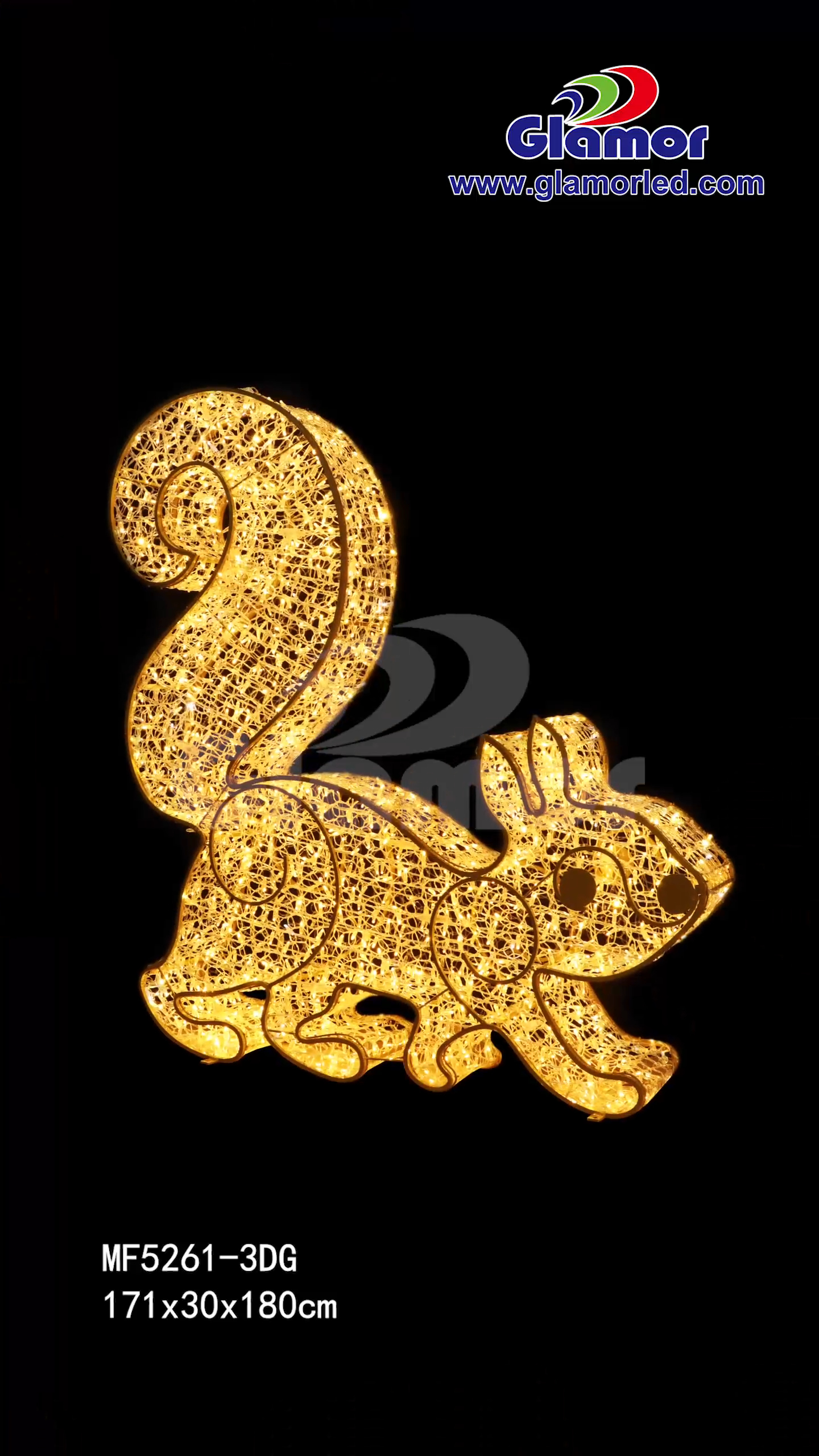 2025 Ποιοτικό προϊόν Πρωτοχρονιάς σε στυλ ζώων 3D χριστουγεννιάτικη διακόσμηση φωτισμού Glamour κατασκευαστής 3