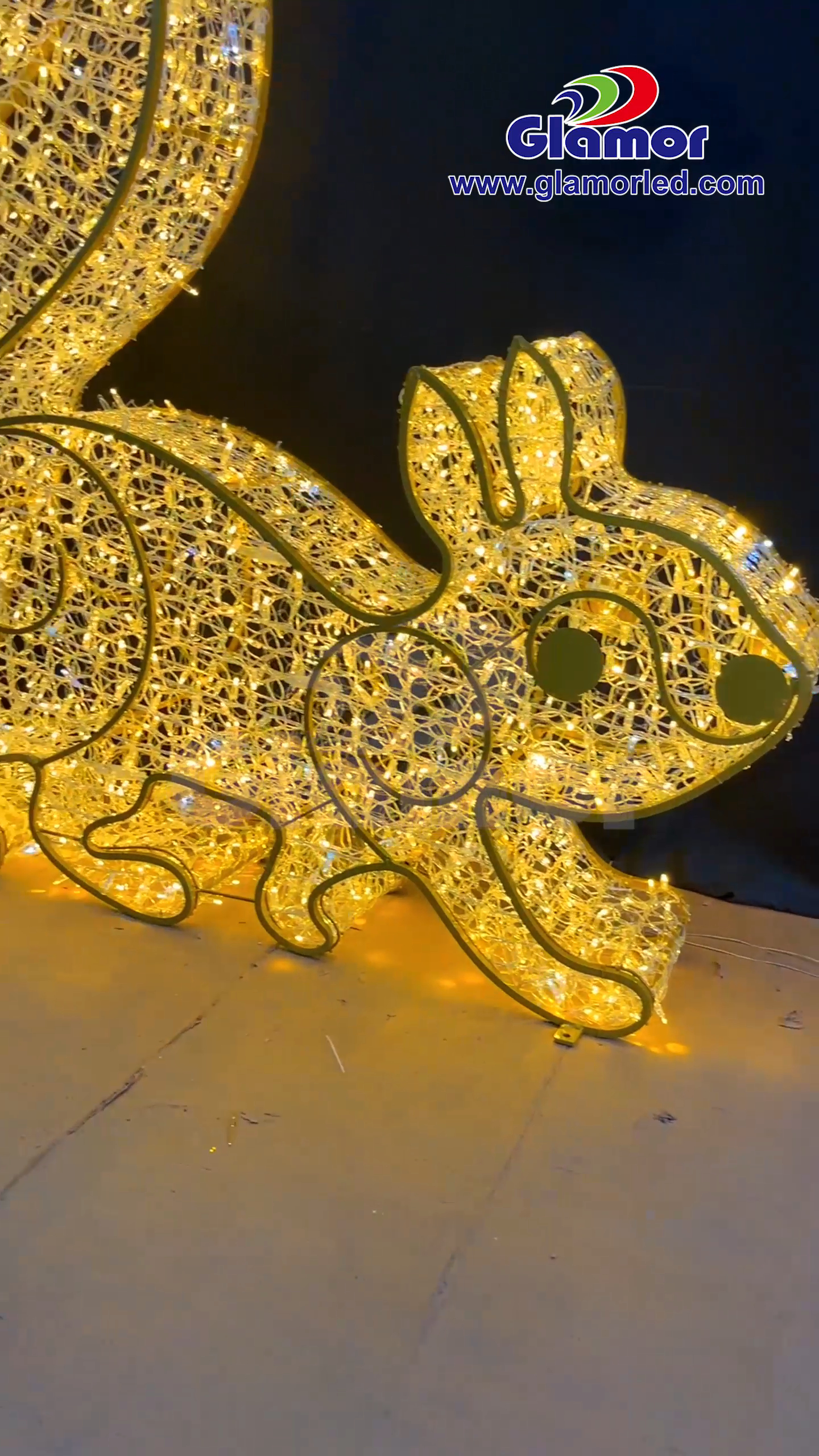 2025 Ποιοτικό προϊόν Πρωτοχρονιάς σε στυλ ζώων 3D χριστουγεννιάτικη διακόσμηση φωτισμού Glamour κατασκευαστής 4