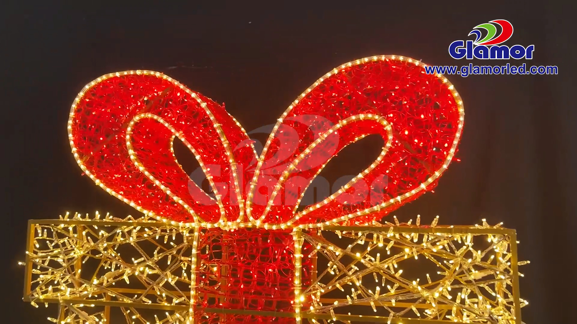 2025 PVC gumový kabelový řetězec světelného lana LED velký dárek 3D novoroční vánoční motiv | Glamour 3