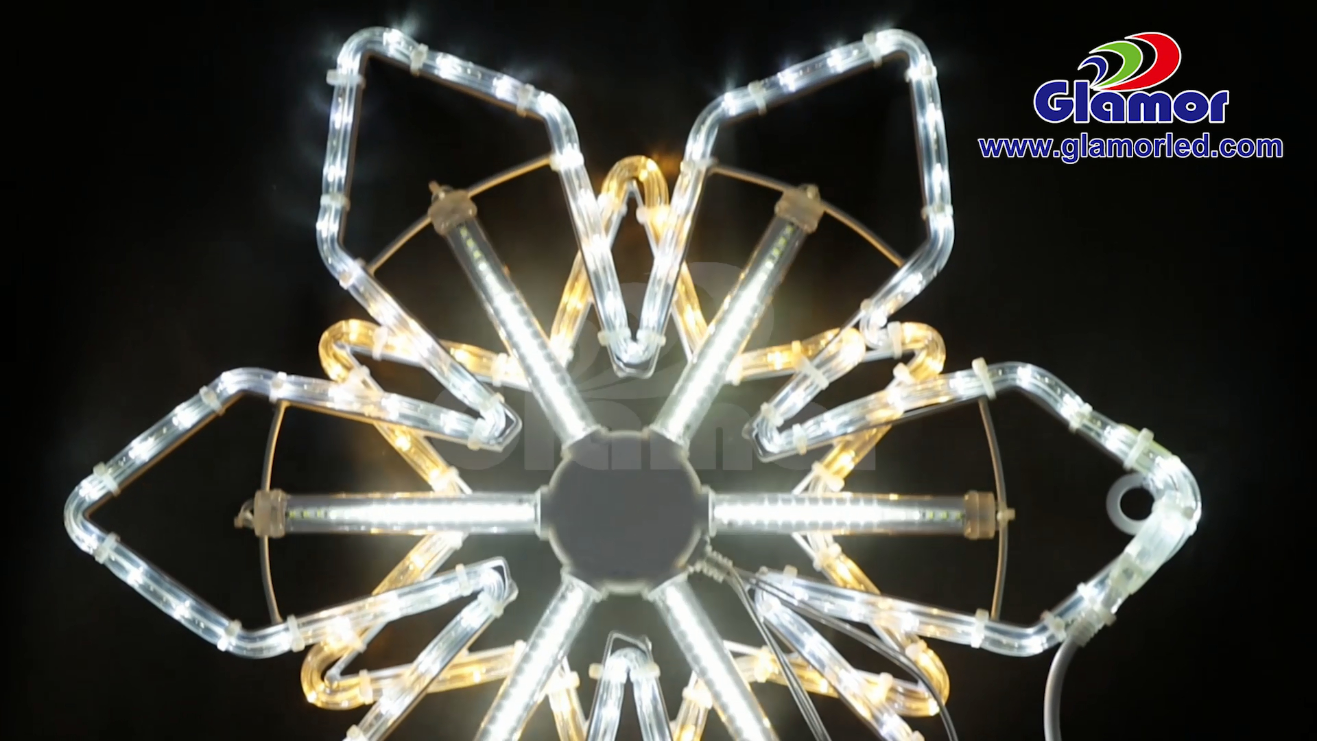 Seria e re IP65 e papërshkueshme nga uji për ndriçim dekorativ të festave të Krishtlindjeve 2025, motive LED 2D Chasing Star | Glamour 4