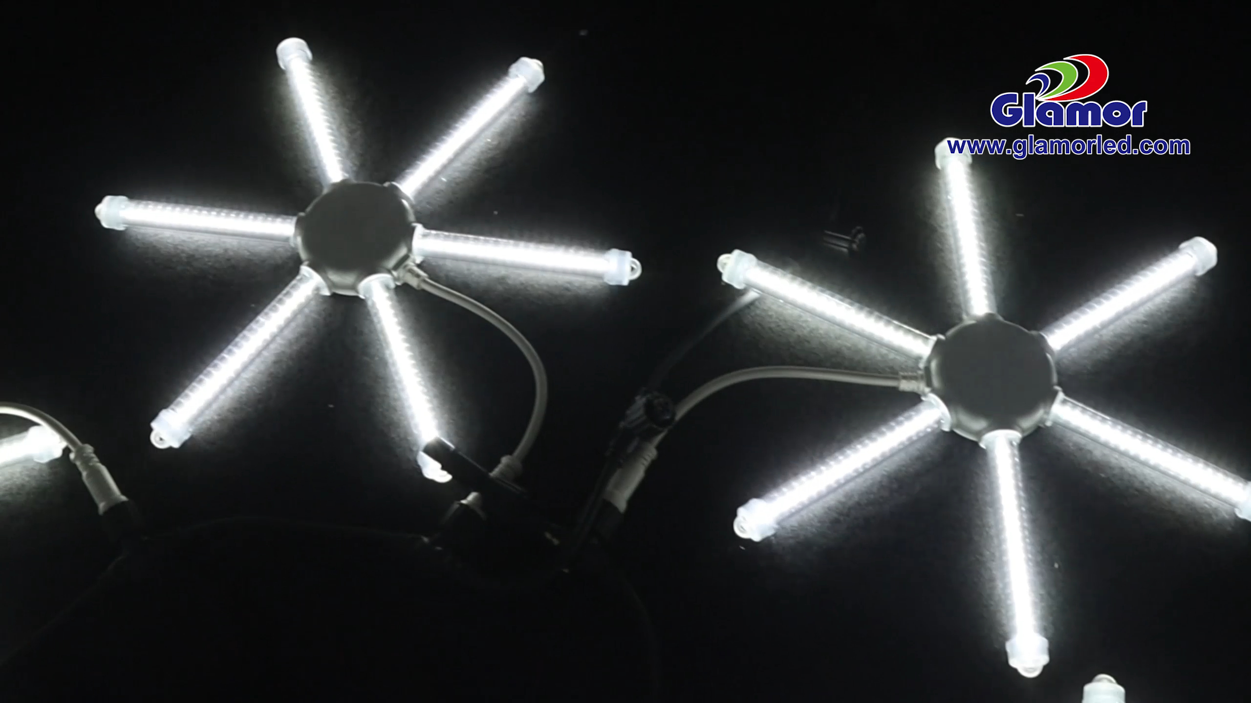 ホワイトRGBチェイスエフェクトSMD LED HQL PCチューブ花火照明装飾LEDスノーフォールチューブライト | Glamor 3