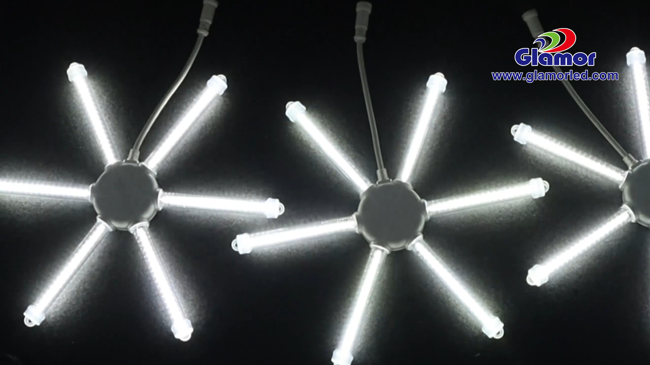 ホワイトRGBチェイスエフェクトSMD LED HQL PCチューブ花火照明装飾LEDスノーフォールチューブライト | Glamor 2