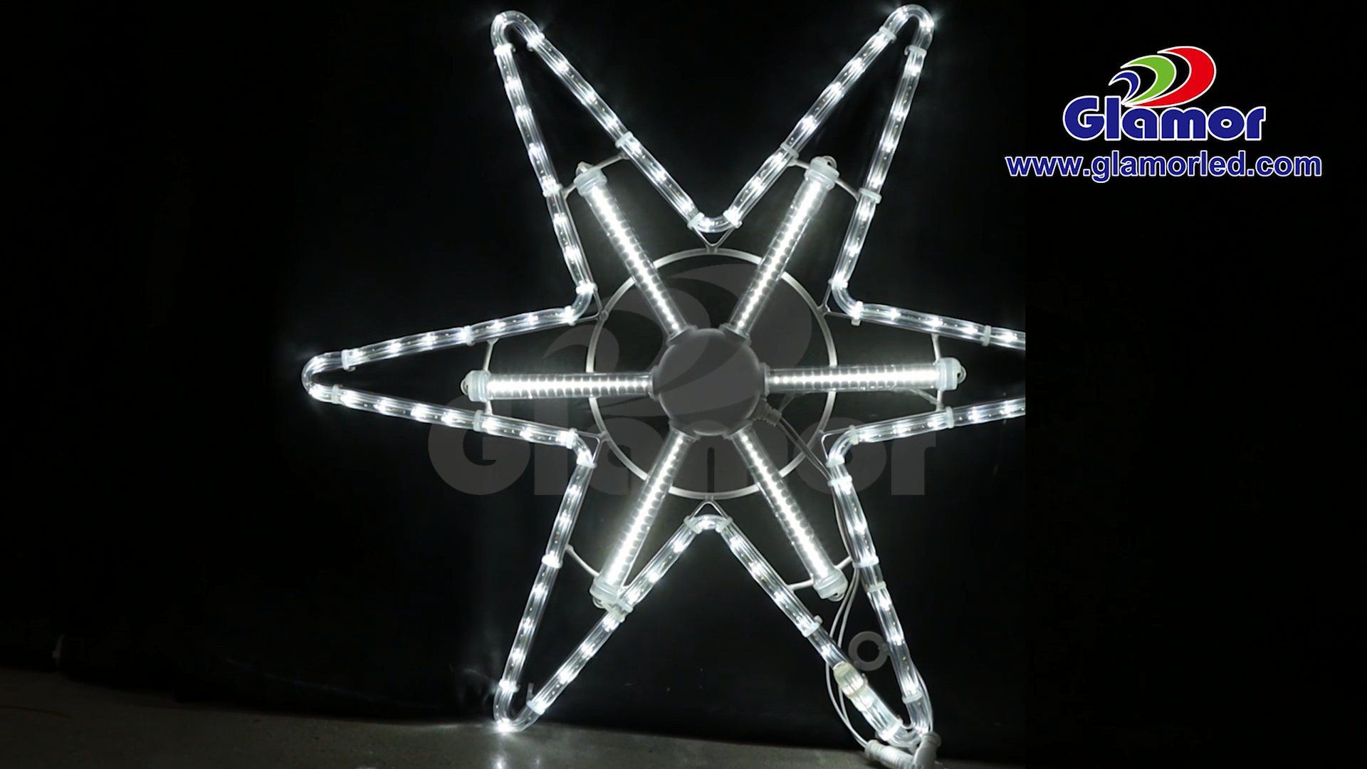 چراغ کریسمس سفارشی با نورپردازی تزئینی دو بعدی ضد آب IP65 با جلوه تعقیب ستاره سفید | تامین کننده نورپردازی زرق و برق 3