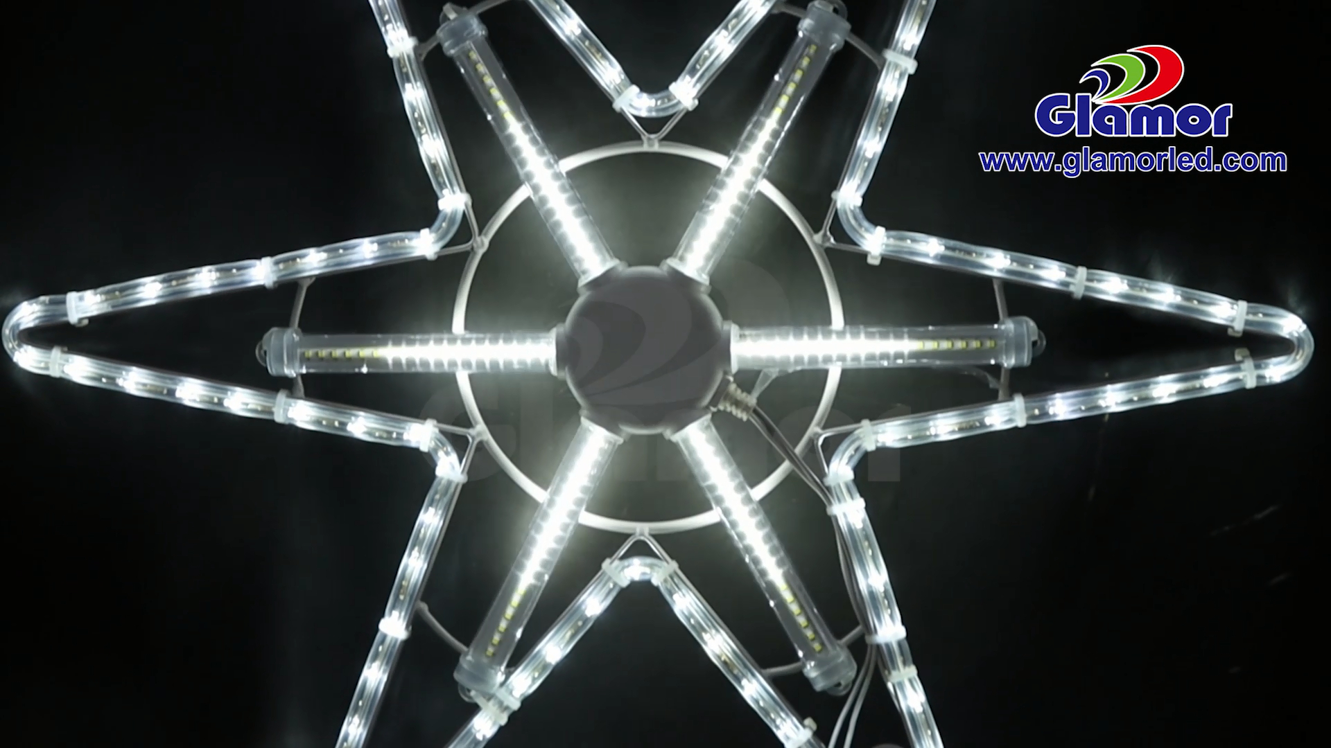 چراغ کریسمس سفارشی با نورپردازی تزئینی دو بعدی ضد آب IP65 با جلوه تعقیب ستاره سفید | تامین کننده نورپردازی زرق و برق 4