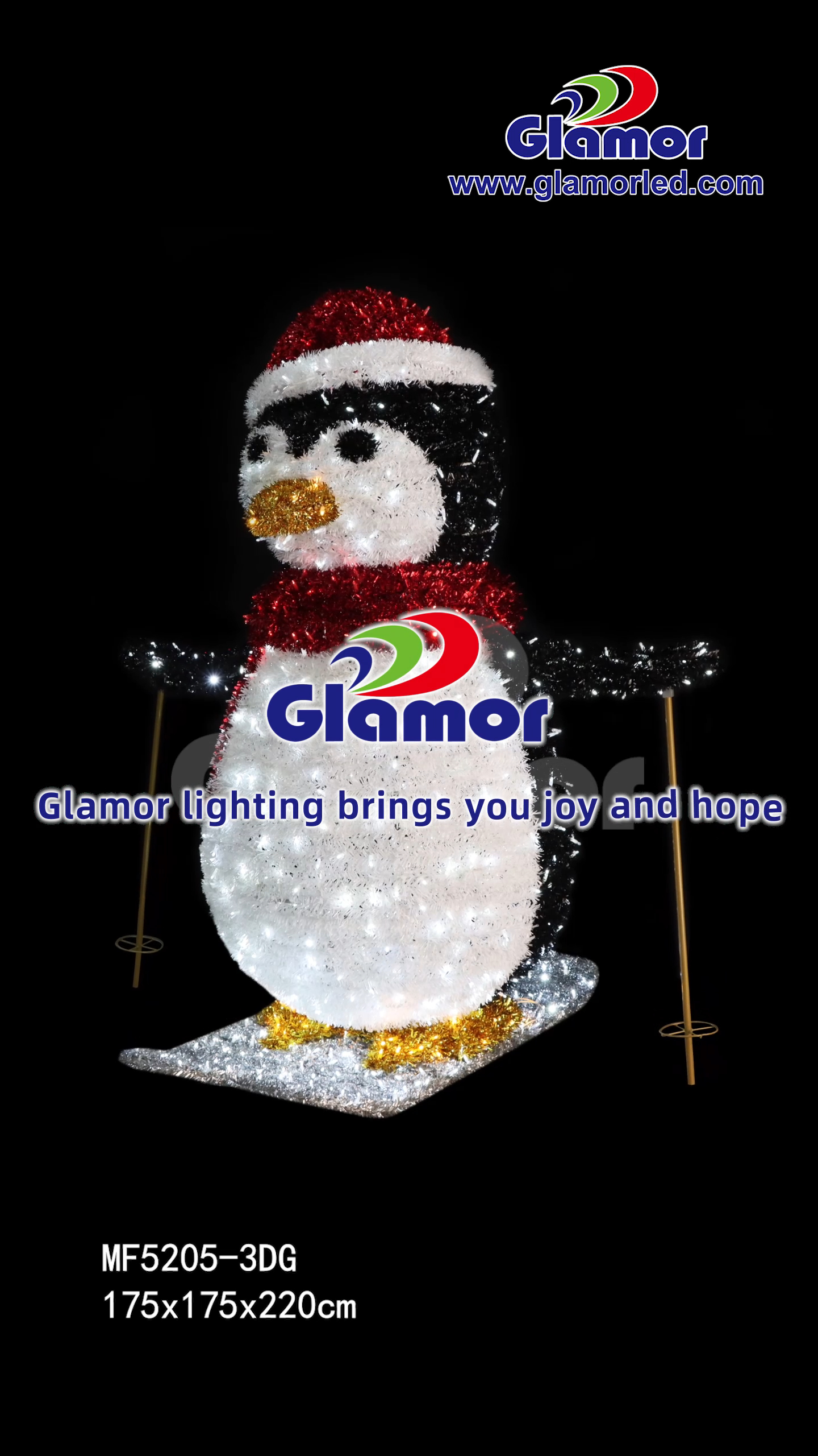 2025 Outdoor Indoor waasserdicht Dekorativ Chrëschtdag LED 3D Motiv Display | Glamour Factory 4