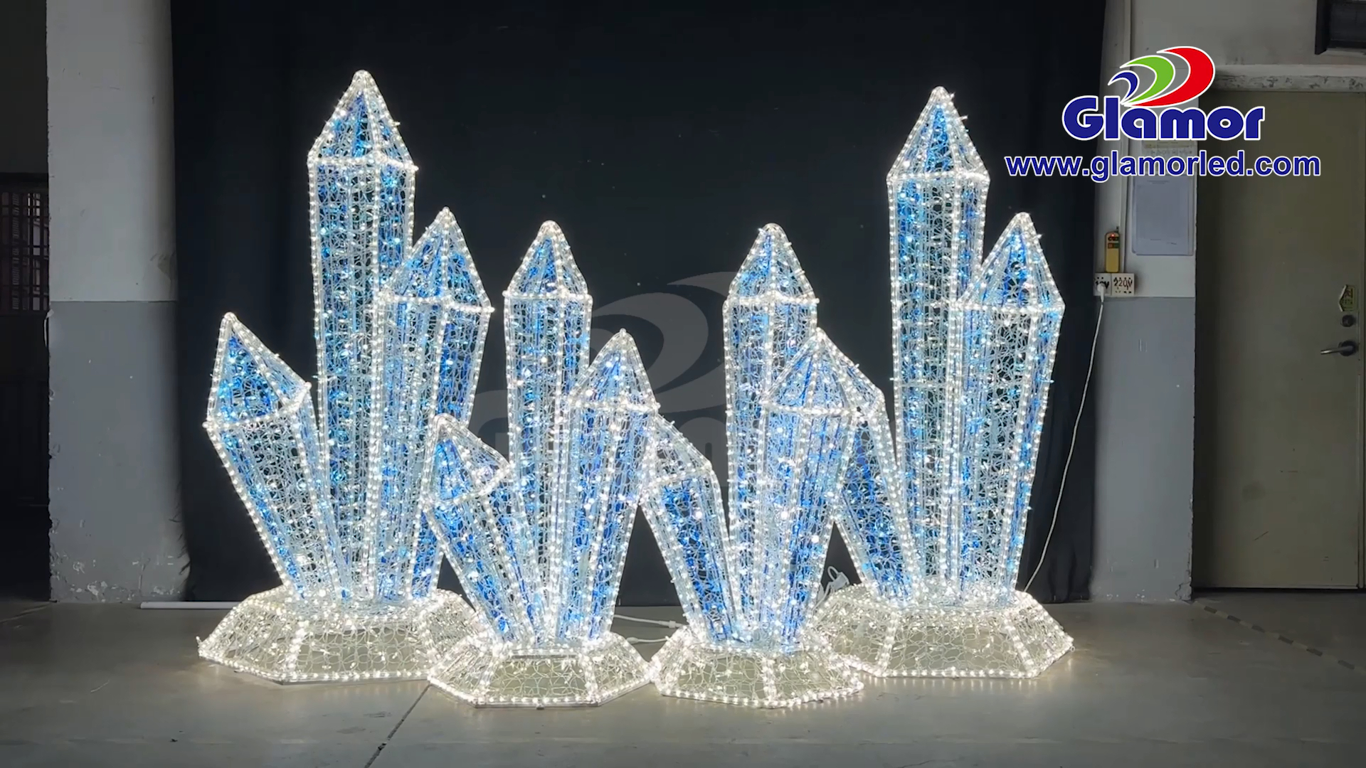 2025 ລາຍການໃຫມ່ທີ່ກໍາຫນົດເອງທີ່ດີທີ່ສຸດໄຟປະດັບພູເຂົາກ້ອນ 3D motif ຈາກຜູ້ຜະລິດ Glamour 2