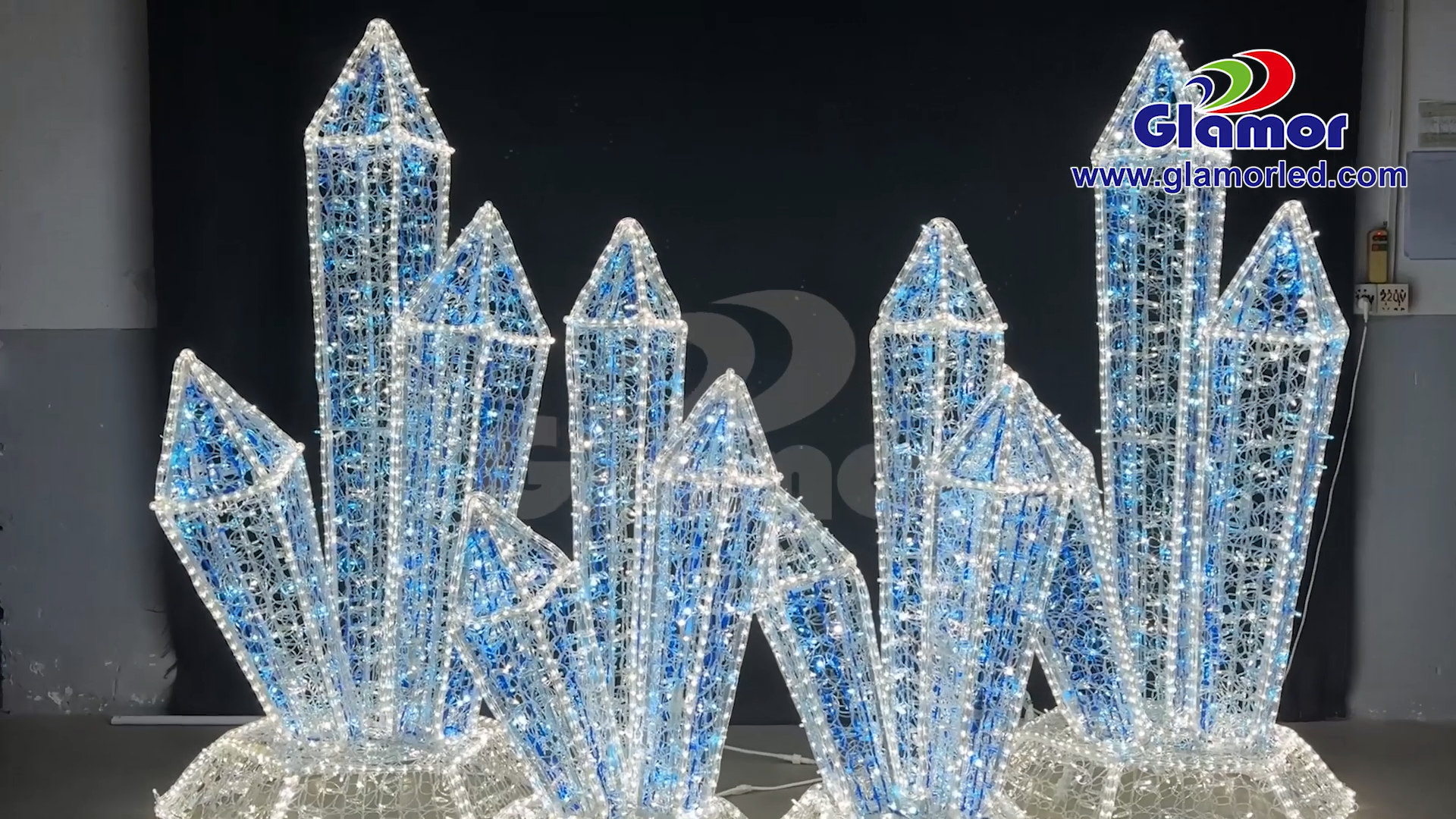 2025 ລາຍການໃຫມ່ທີ່ກໍາຫນົດເອງທີ່ດີທີ່ສຸດໄຟປະດັບພູເຂົາກ້ອນ 3D motif ຈາກຜູ້ຜະລິດ Glamour 3