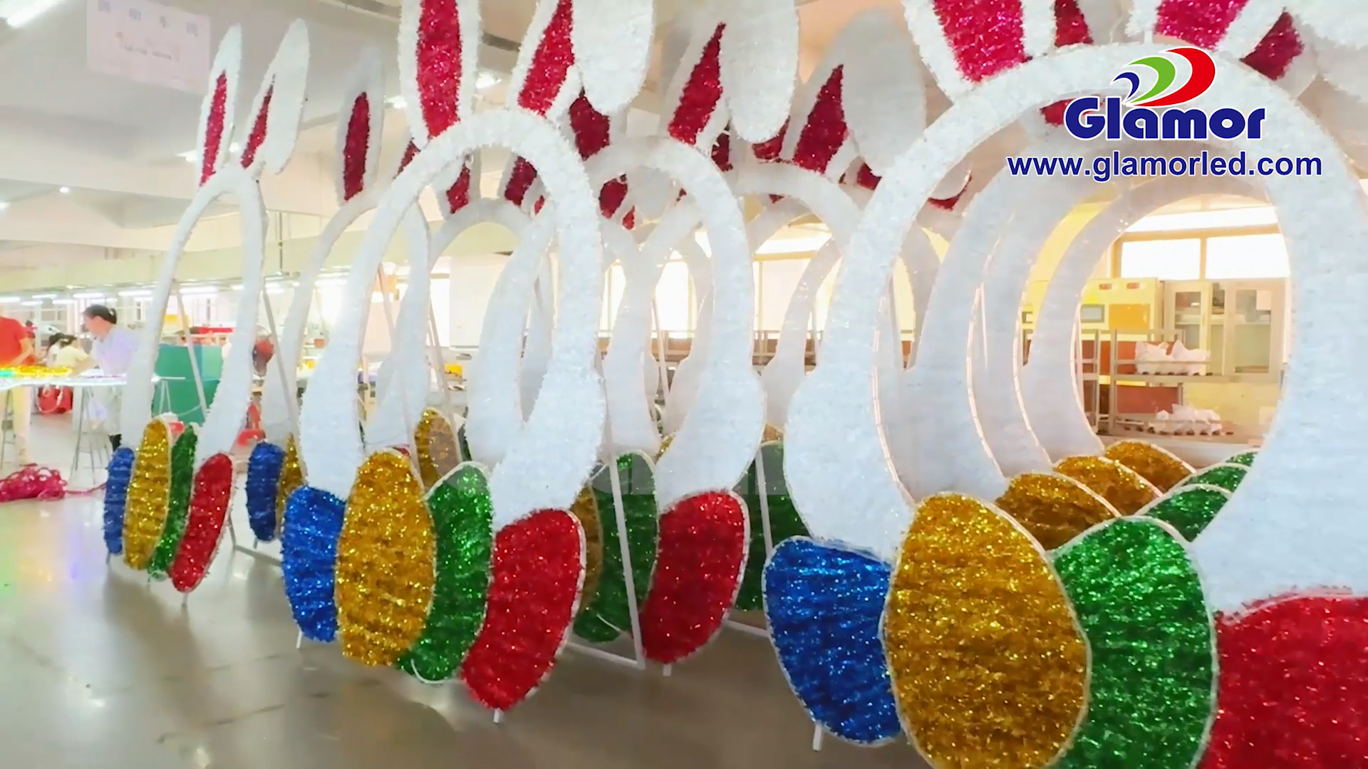 చైనా నుండి కస్టమైజ్డ్ రాబిట్ 2D డిస్ప్లే క్రిస్టిమాస్ ఎవా హాలోవీన్ ఫెస్టివల్ మోటిఫ్స్ తయారీదారులు | గ్లామర్ 3