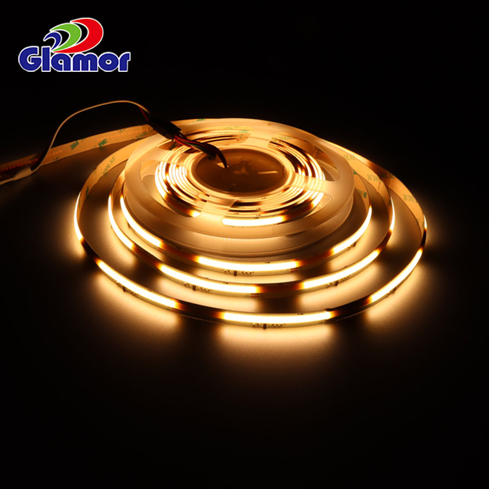 Ev için akan su, yarışan akan led şerit ışık COB toptan, sıcak beyaz, üretici | GLAMOR 6