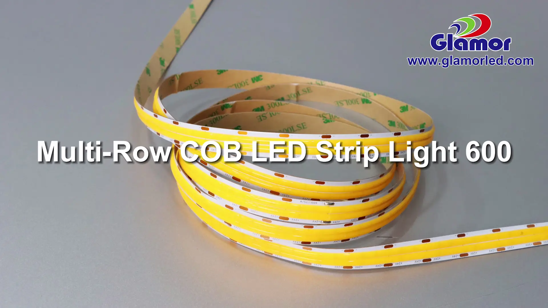 Best Two rows COB strip tape light IP20,24W/m,super brightness Company - GLAMOR 1