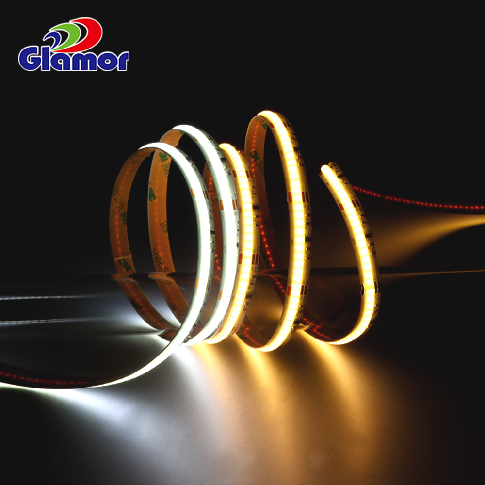 দ্বৈত রঙের জল প্রবাহিত ঝলকানি COB LED স্ট্রিপ লাইট যার সাথে চেজিং ইফেক্ট প্রস্তুতকারক- গ্ল্যামার 7