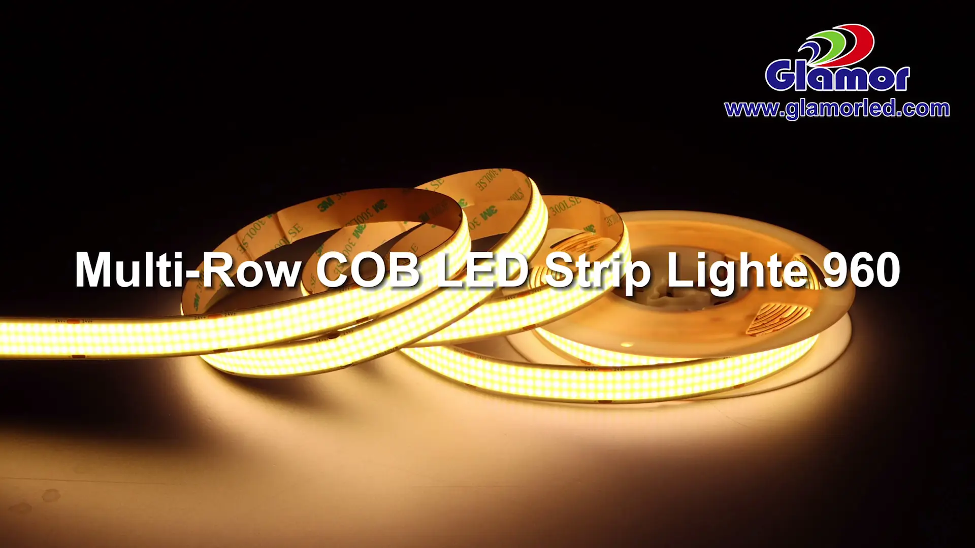 15mm ny sakany hamirapiratra avo COB LED TAPE hazavana 24V miaraka amin'ny mpamatsy andalana telo- GLAMOUR 1