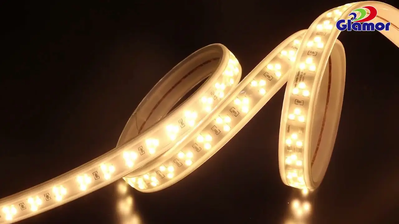 Bästa varmvita LED-remsor vattentäta kristalljade (BW2835-180T) 1
