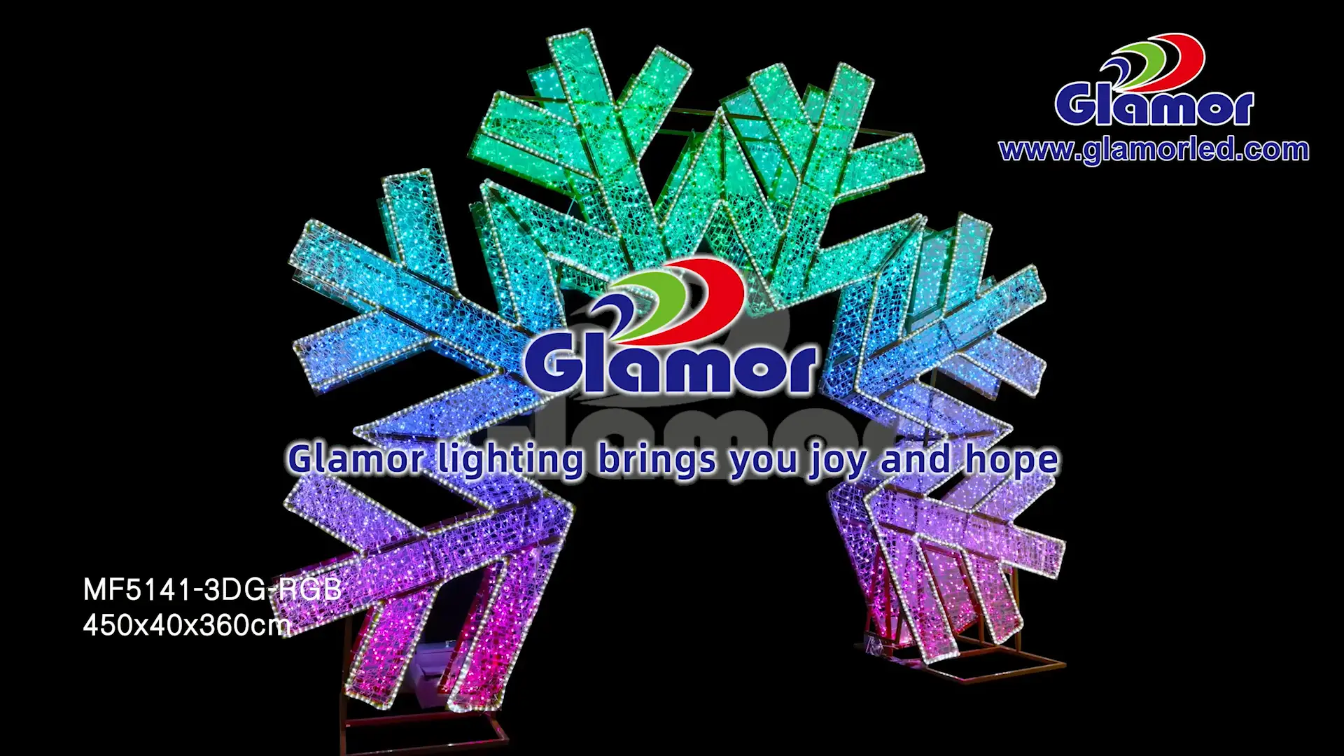 Do you know how to install the big 3D snowflake motifs? Decorative lighting Christmas display from Glamor Manufacturer 1