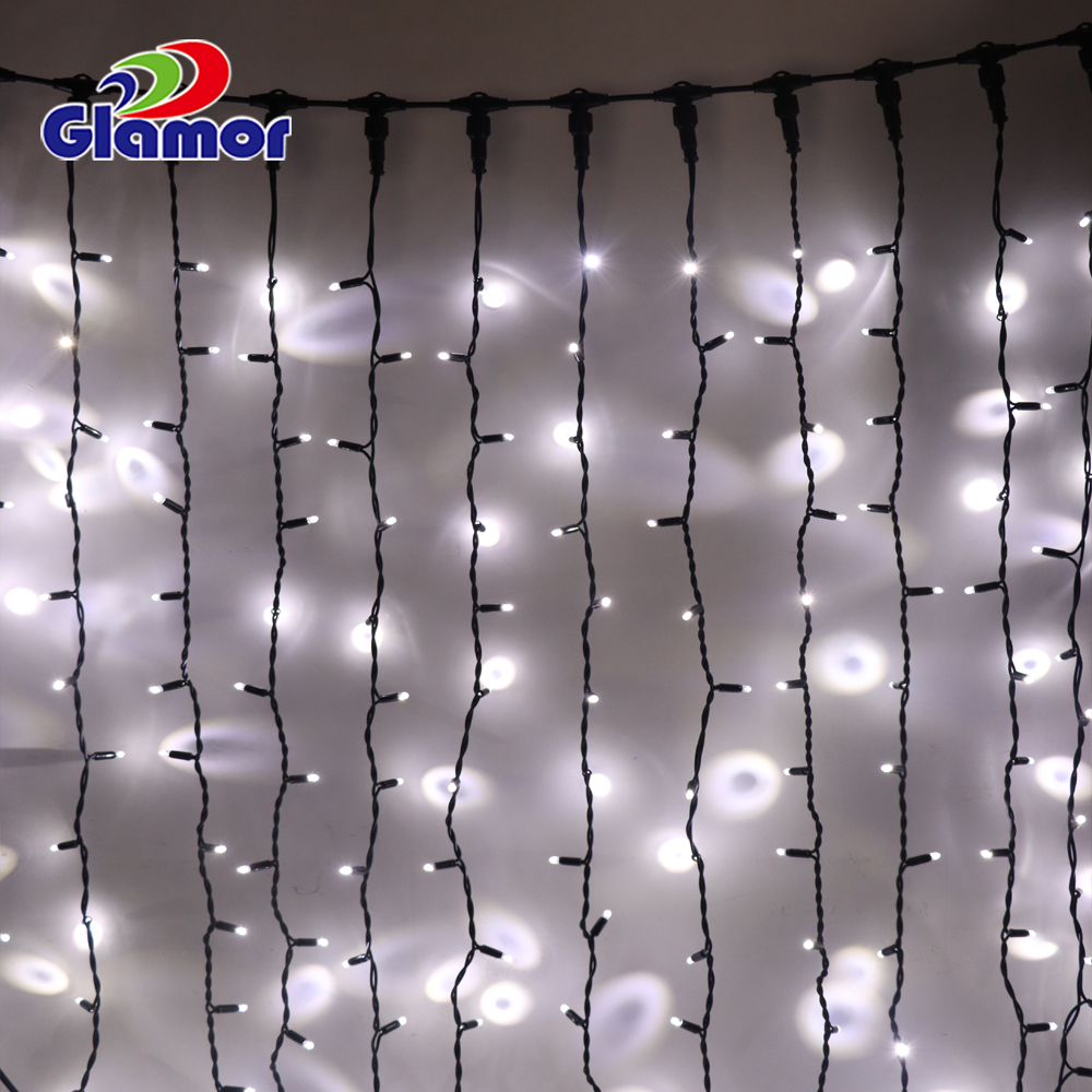 Professional Wholesale IP65 blue warm whtie red green curtain led fairy lights with good price - GLAMOR manufacturers 3