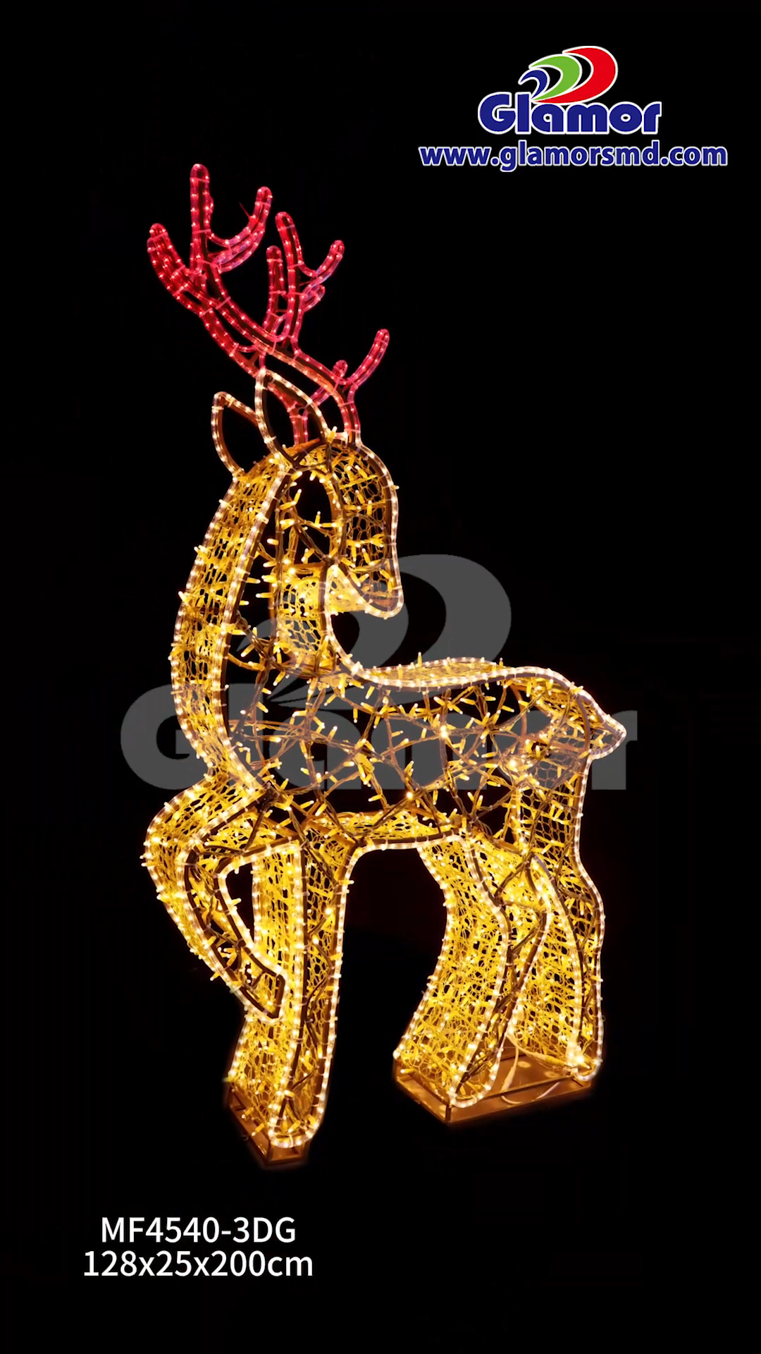 IP65 сапаты ылайыкташтырылган Glamour 3D Кристимас чоң жасалгасы менен жарыктандырган | Facotry 4